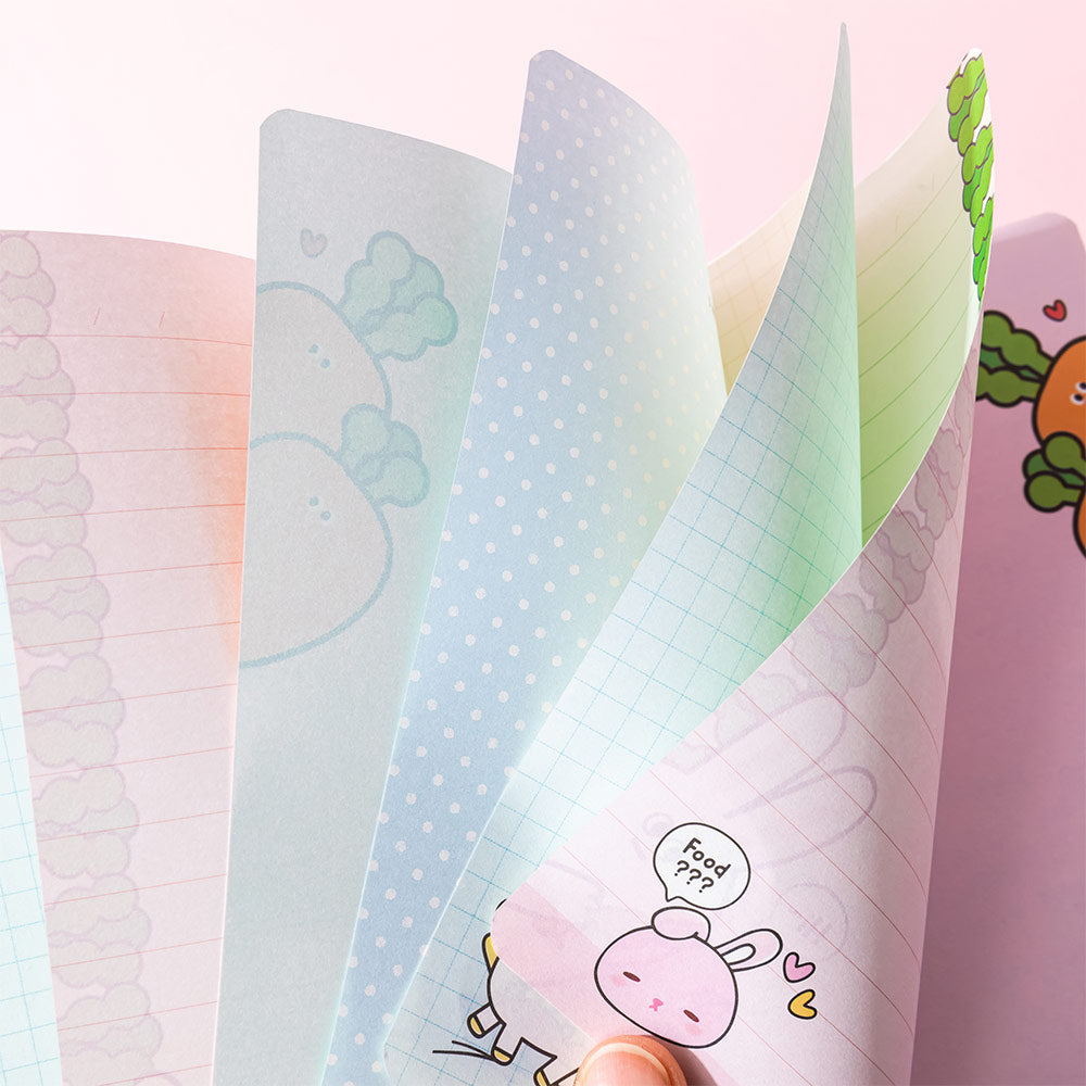 Bloco Notas 194x165mm Squishy I Like Rabbit 128Fls