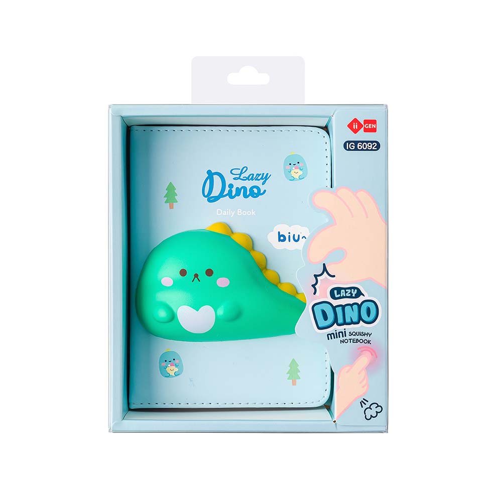 Bloco Notas 157x112mm Squishy Lazy Dino 96Fls
