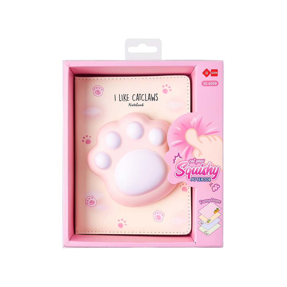 Bloco Notas 194x165mm Squishy I Like CatClaws 128Fls