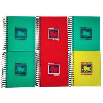 Bloco Notas A7 Quadriculado 100 Folhas Sortido Pack 6un