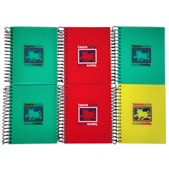 Bloco Notas A7 Quadriculado 100 Folhas Sortido Pack 6un