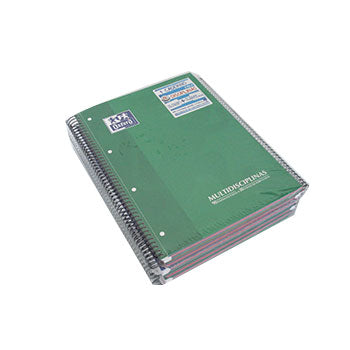Caderno Espiral A4 Quadriculado PP Oxford Lagoon Sortido 1un