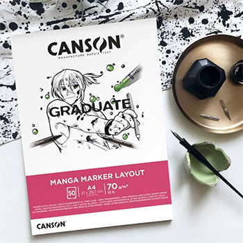 Bloco Canson Graduate Manga Marker Layout A4 70g 50Fls