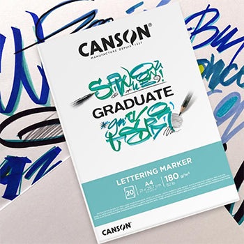 Bloco Canson Graduate Lettering Marker A4 180g 20Fls