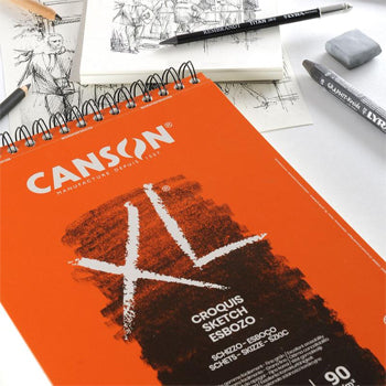 Bloco Espiralado Canson XL Croquis A4 90g 120Fls