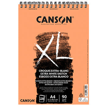 Bloco Espiralado Canson XL Extra Blanc A4 90g 120Fls