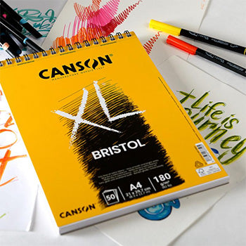 Bloco Espiralado Canson XL Bristol A4 180g 50Fls