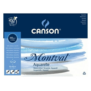 Bloco Colado Canson Montval 240x320mm 300g 12Fls