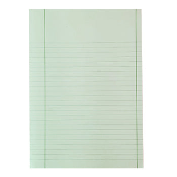 Caderno Papel Almaço A4 Pautado Azul c/Margem 5Fls