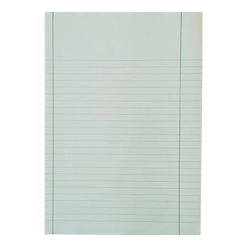 Caderno Papel Almaço A4 Pautado Azul c/Margem 5Fls