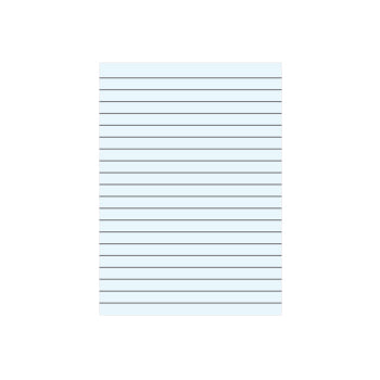 Caderno Papel Almaço A4 Pautado Azul s/Margem 5Fls