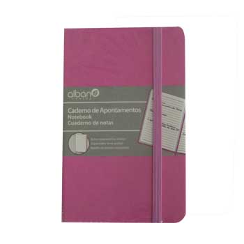 Bloco Notas Pautado 14,2x9,6cm Rosa 96Fls
