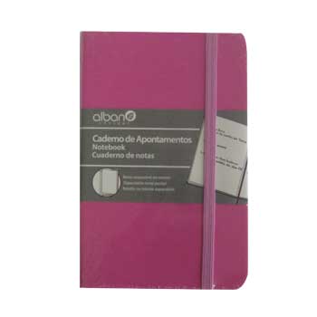 Bloco Notas Liso 14,2x9,6cm Rosa 96Fls