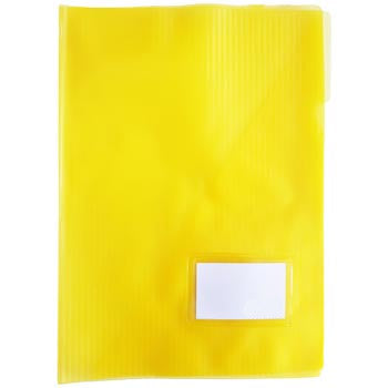 Classificador Plastico c/Bolsa int,Visor,Etiq Amarelo-1un