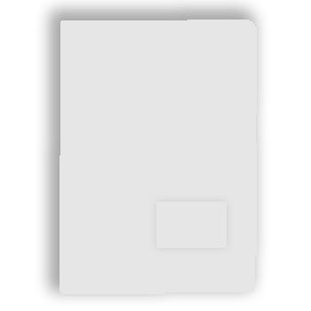 Classificador Plástico c/Bolsa int Visor Etiq Branco 1un