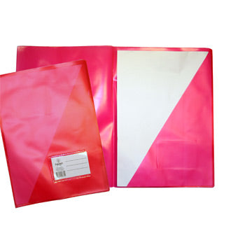 Classificador A4 Bolsa Interior Visor Etiqueta Vermelho