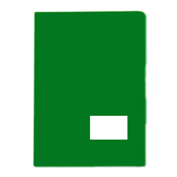 Classificador Plastico c/Bolsa int,Visor,Etiq Verde-1un