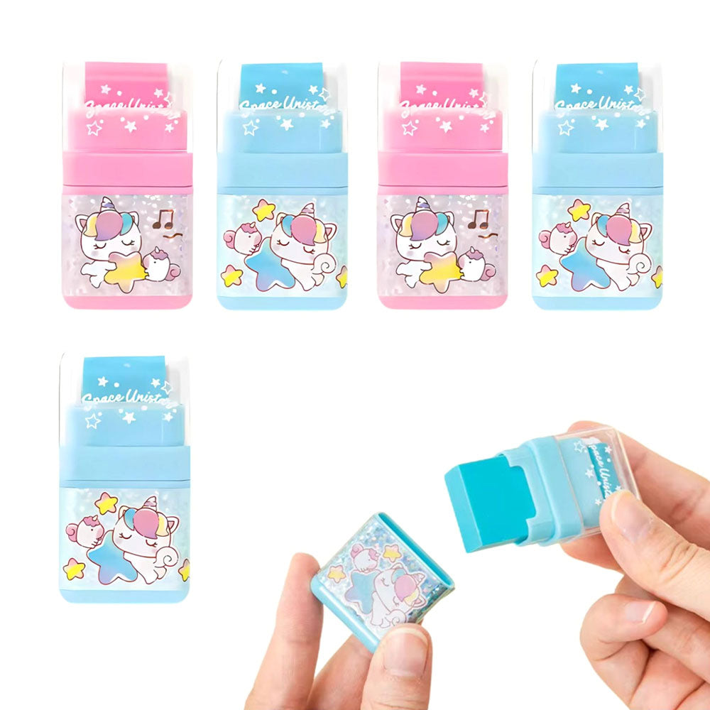 Borracha c/ Rolo Anti-Poeira Unicorns Sortido 1un