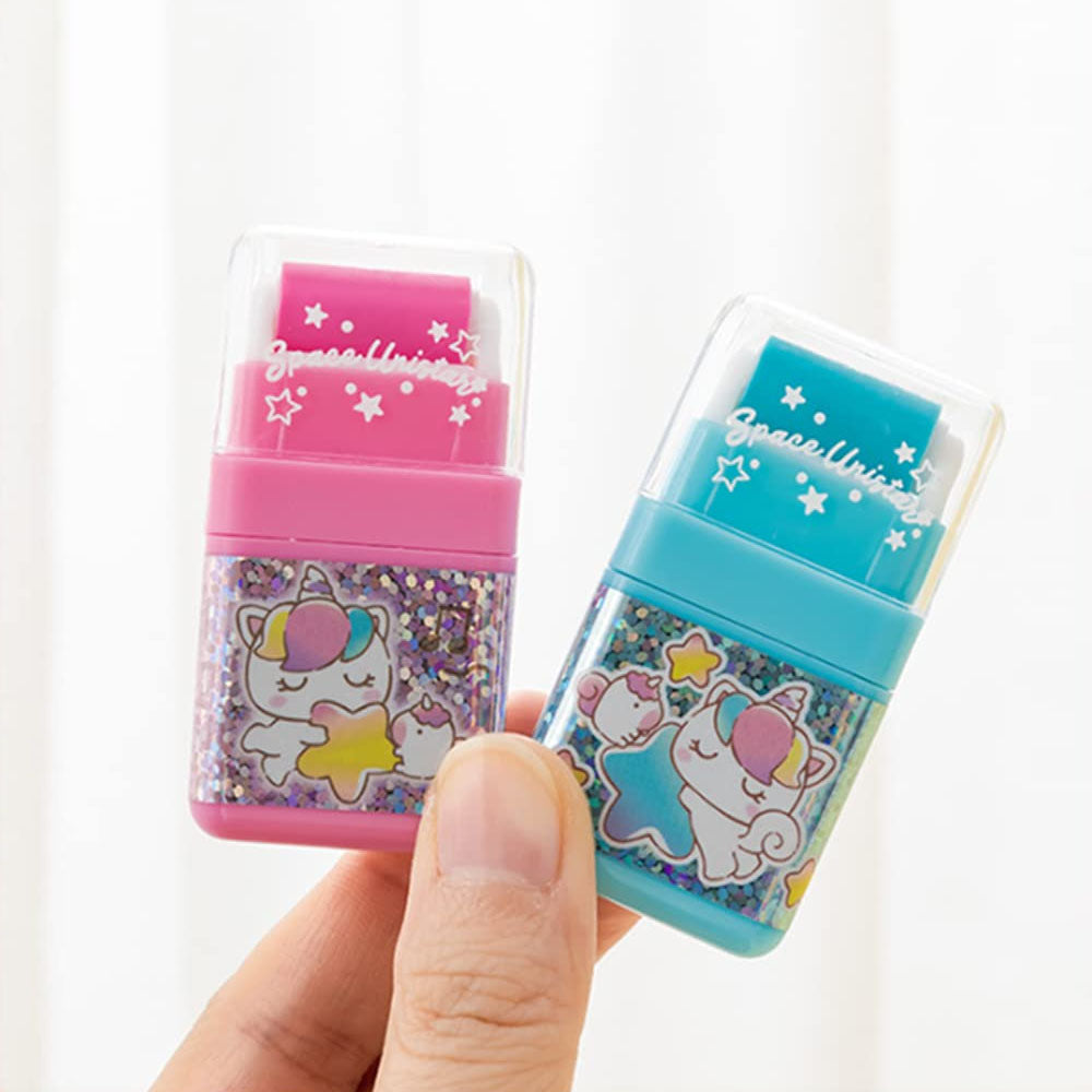 Borracha c/ Rolo Anti-Poeira Unicorns Sortido 1un