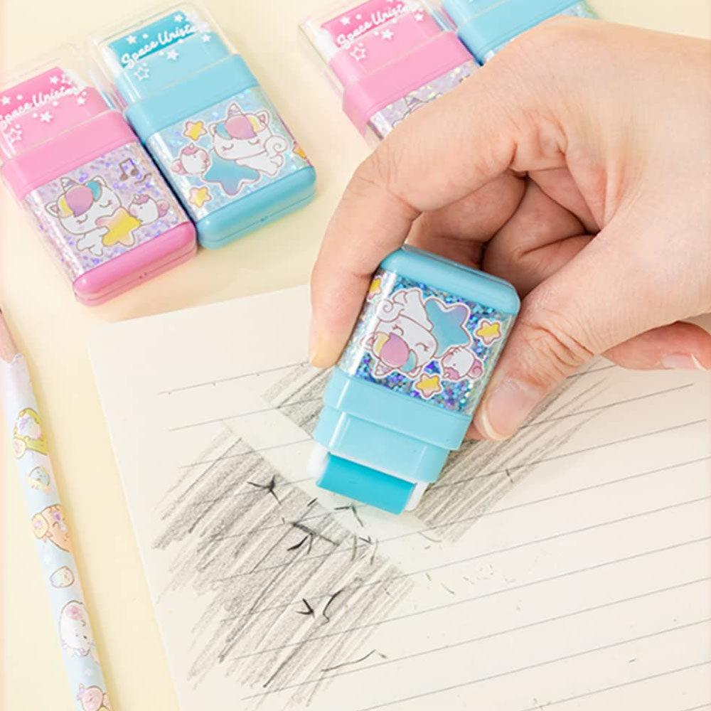 Borracha c/ Rolo Anti-Poeira Unicorns Sortido 1un