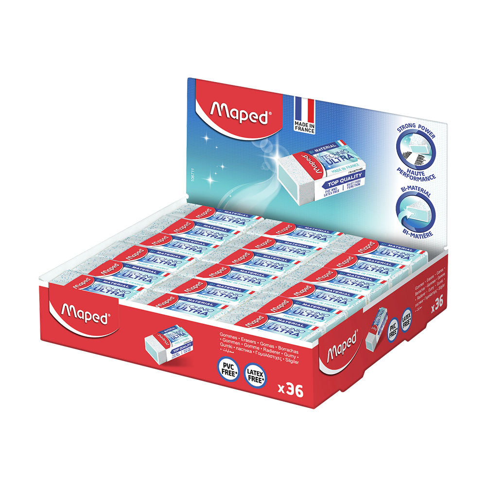 Borracha Branca 39x17,8x12,3 Maped Technic Mini (Sem PVC)1un