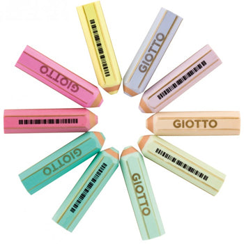 Borracha Happy Gomma Giotto Cores Pastel Cx Expositor 1un
