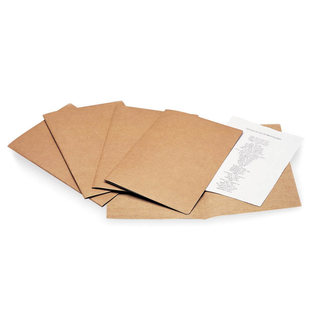 Capa Cartolina Simples 314x235mm s/Ferragem Kraft 50un