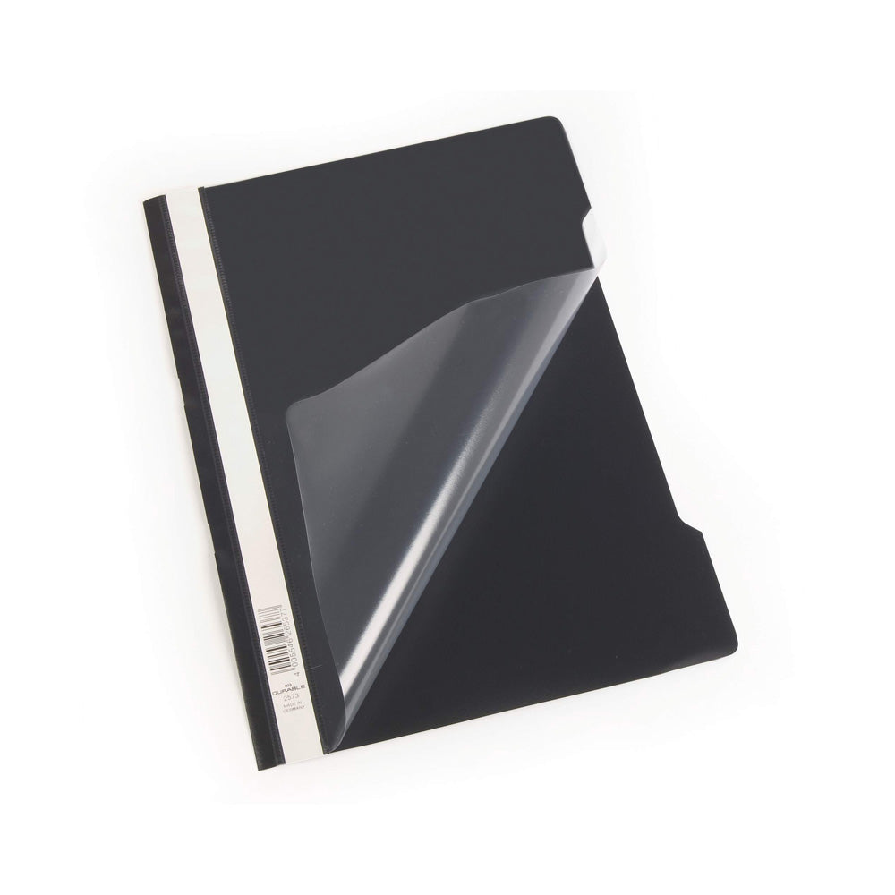 Classificador Capa Transparente Preto Durable 257301 1un
