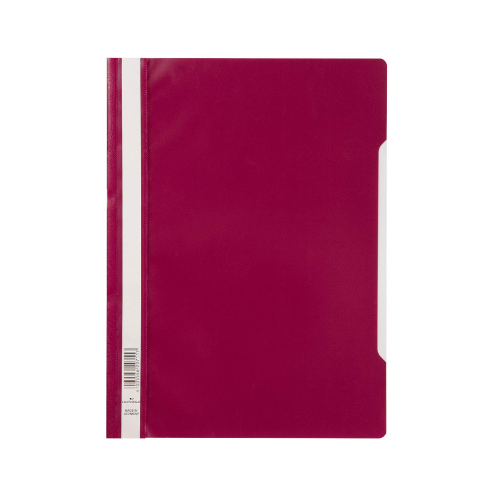 Classificador Capa Transparente Carmesim Durable 257335 1un