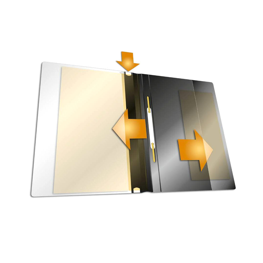 Classificador Capa Transparente Preto A4+ Durable Duraplus