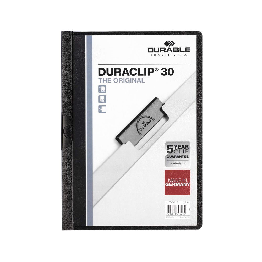 Classificador Clip Lateral Durable 2200 Preto