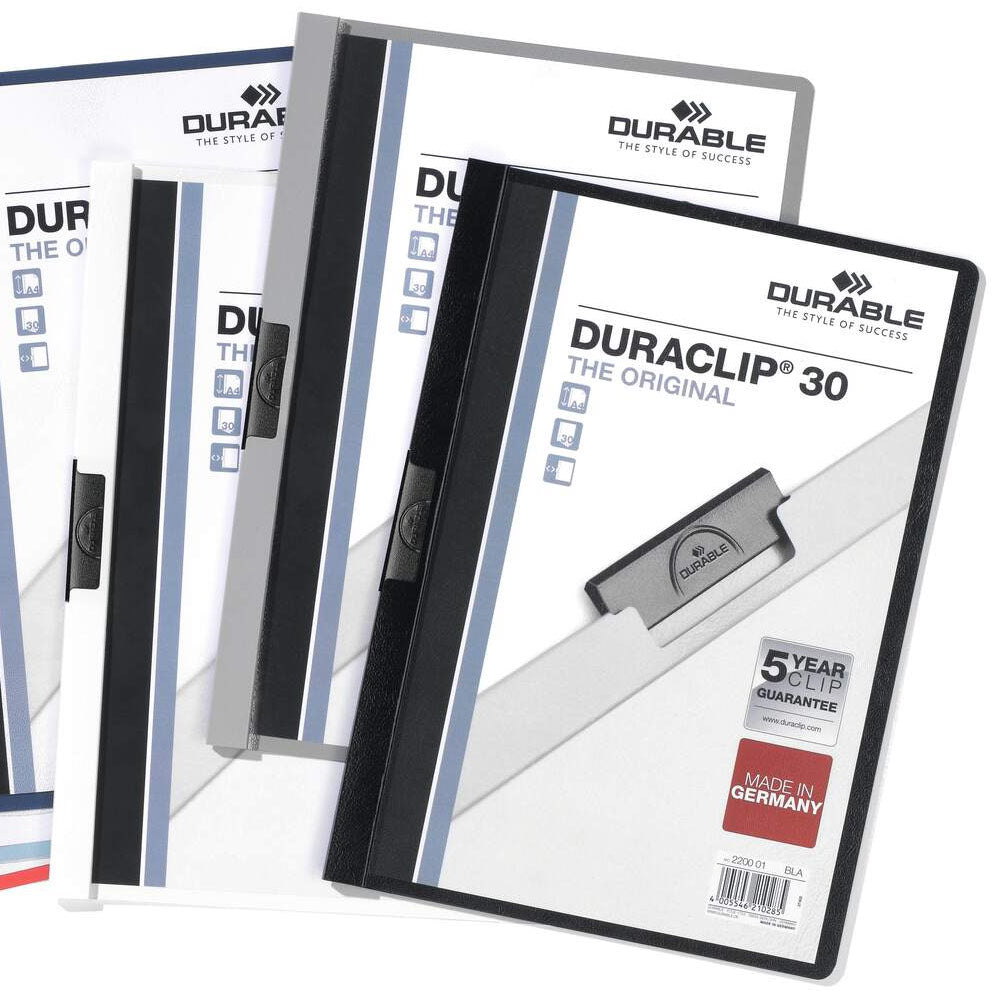 Classificador Clip Lateral Durable 2200 Preto