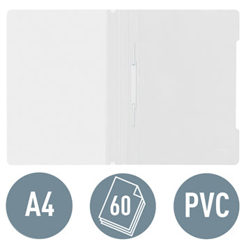Classificador Capa Transparente Branco Leitz 4191 25un