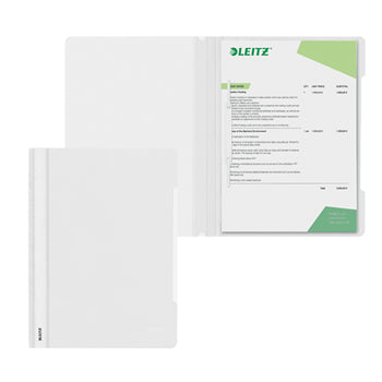 Classificador Capa Transparente Branco Leitz 4191 25un