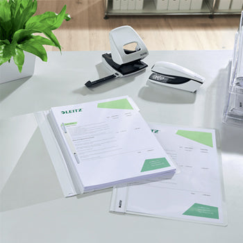 Classificador Capa Transparente Branco Leitz 4191 25un