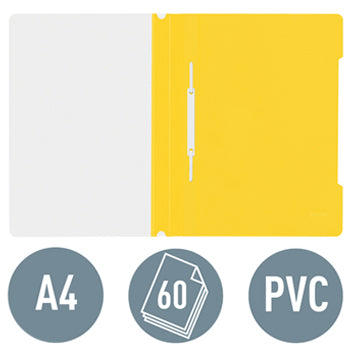 Classificador Capa Transparente Amarelo Leitz 4191 25un