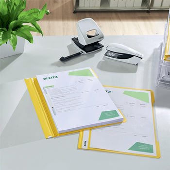 Classificador Capa Transparente Amarelo Leitz 4191 25un