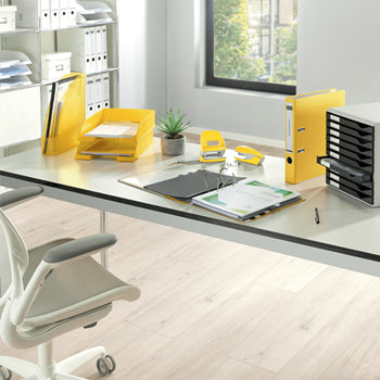 Classificador Capa Transparente Amarelo Leitz 4191 25un