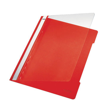 Classificador Capa Transparente Vermelho Leitz 4191 25un