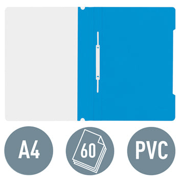 Classificador Capa Transparente Azul Claro Leitz 4191 25un