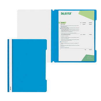 Classificador Capa Transparente Azul Claro Leitz 4191 25un