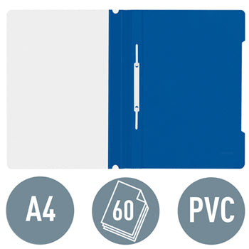 Classificador Capa Transparente Azul Escuro Leitz 4191 25un