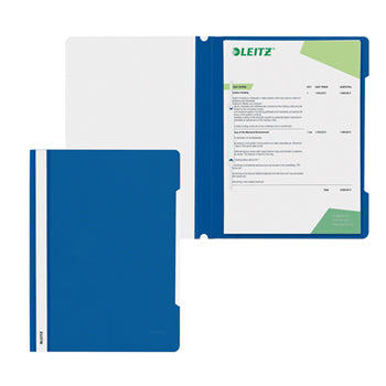 Classificador Capa Transparente Azul Escuro Leitz 4191 25un