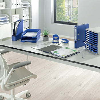 Classificador Capa Transparente Azul Escuro Leitz 4191 25un