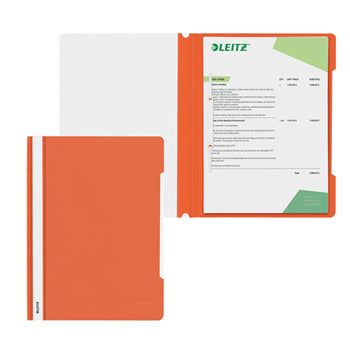 Classificador Capa Transparente Laranja Leitz 4191 25un