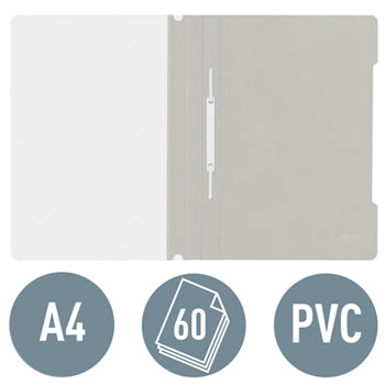 Classificador Capa Transparente Cinza Leitz 4191 25un
