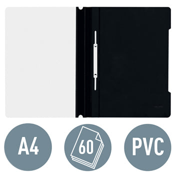 Classificador Capa Transparente Preto Leitz 4191 25un