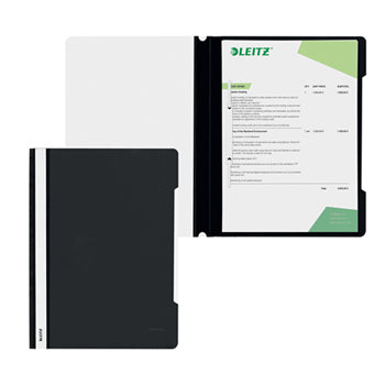Classificador Capa Transparente Preto Leitz 4191 25un