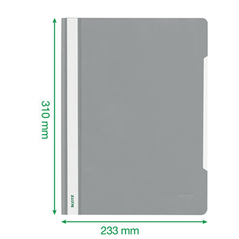 Classificador Capa Transparente Preto Leitz 4191 25un