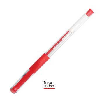 Esferográfica Gel Epene EP08-0045C Vermelho 0,7mm 1un
